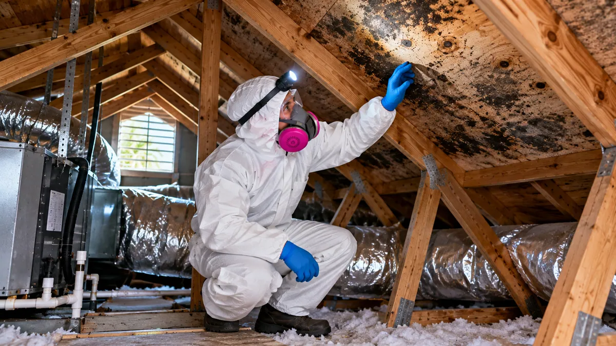 Attic Mold Removal in North Palm Beach